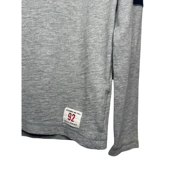 Vintage Abercrombie & Fitch 92 Men’s Medium Long Sleeve Shirt Gray Crewneck 90s - Picture 3 of 7